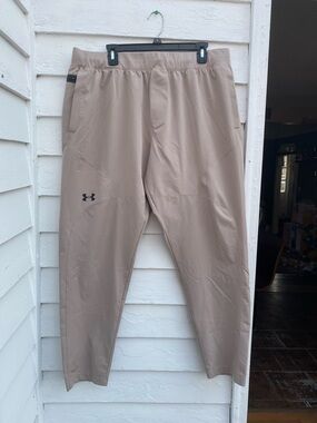 Under Armour Tan Performance Unstoppable Tapered Joggers Pants